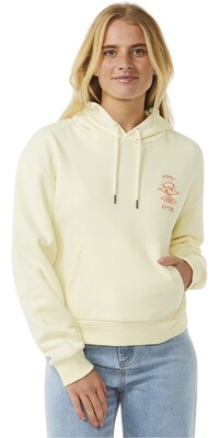 2025 Rip Curl Frauen Search Icon Relaxed Hood 05PWFL - Lemon Ice