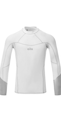 2023 Gill Mens Pro Long Sleeve Rash Vest 5020 - White