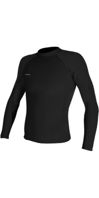 2024 O'Neill Mens Hyperfreak 1.5mm Long Sleeve Neoprene Top 5288 - Black