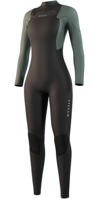 2025 Mystic Womens Star 5/3mm Chest Zip Wetsuit 35000.250050 - Dark Olive