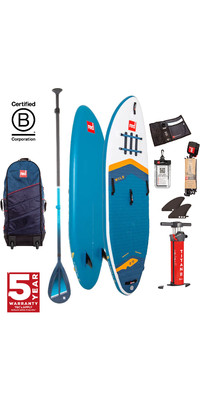 2024 Red Paddle Co 9'6'' Wild MSL Stand Up Paddle Board , Tasche, Pumpe & Hybrid Tough Paddle 001-001-005-0057 - Blue
