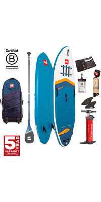 2024 Red Paddle Co 9'6'' Wild MSL Stand Up Paddle Board , Tasche, Pumpe & Prime Lightweight Paddle 001-001-005-0057 - Blue