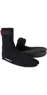 2024 O'neill Heat Ninja 3mm Split Toe Stiefel 4786 - Schwarz