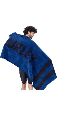2024 Hurley Fastlane 2 Stripe Towel AMAX23Q1FT - Poseidon Blue
