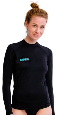 2024 Jobe Damen Langarm Rash Vest 544123002 - Schwarz