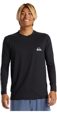 2024 Quiksilver Mens Everyday Surf Long Sleeve Tee AQYWR03154 - Black