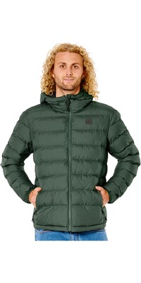 2024 Rip Curl Männer Anti Series Elite Puff Hood Jacket CJKDB9 - Deep Forest