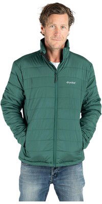 2024 Dryrobe Mnner Mid Layer Jacket M100-JCKT-HG - Hunter Green