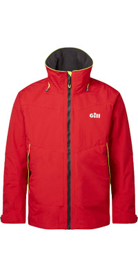 2024 Gill Mens Os3 Coastal Jacke Os32j - Rot