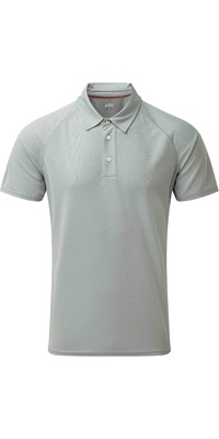 2024 Gill Mens UV Tec Polo Top Grey UV008