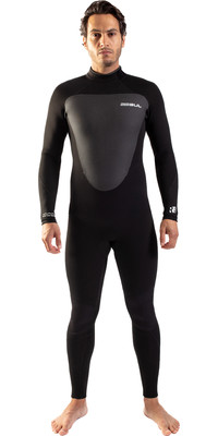 2024 Gul Mens Response 4/3mm GBS Back Zip Wetsuit RE1246-C1 - Black