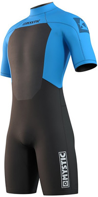2024 Mystic Mens Brand 3/2mm Back Zip Shorty Wetsuit 210316 - Global Blue