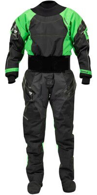 2024 Nookie Womens Fusion Latex Drysuit DR60 - Black / Green