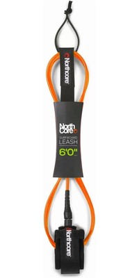 2024 Northcore 6mm Surfboard Leash 6FT NOCO57 - Orange