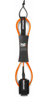 2024 Northcore 7FT Surfboard Leash NOCO55F - Orange