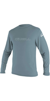 2023 O'Neill Mens Basic Skins Long Sleeve Rash Tee 4339 - Dusty Blue