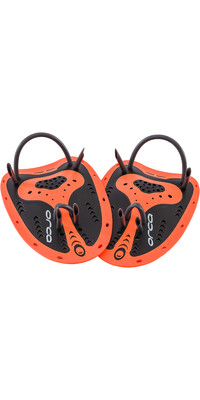 2024 Orca Flexi High Visibility Swim Paddles HVBQ0054 - Orange