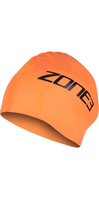 ZONE3 2024 Extra Lange Haarschwimmkappe SA24XLCAP113 - Hi-Vis Orange