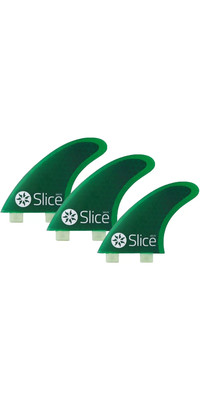 2024 Slice Ultraleicht Hex Kern S3 Fcs Compatible Surfboard Fins Sli-01 - Grn