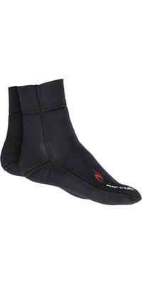 2024 Rip Curl 1.5mm Neopren Fin Socken Schwarz Wbo7fm