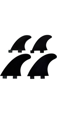 2024 Northcore Fcs Compatible Nylon Quad Fin Set Bas-q - Schwarz