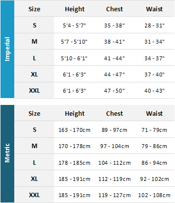 Crewsaver Mens Drysuits 19 0 Size Chart