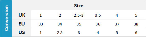 Gill Junior Footwear 19 0 Size Chart