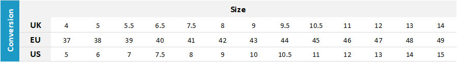 Gill Mens Footwear 19 0 Size Chart