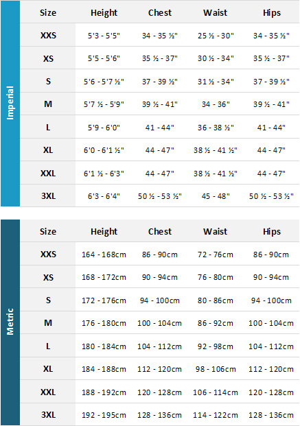 Helly Hansen Mens Marine Garments 19 Mens Size Chart