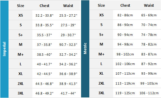 Jobe Neoprene Impact Vest Womens 19 0 Size Chart