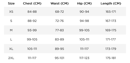 Jobe Womens Wetsuits 21 Womens Size Chart