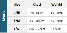 Magic Marine BA 22 0 Size Chart