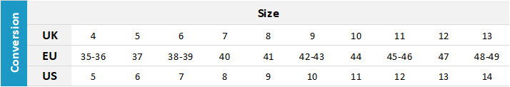 Neil Pryde Adult Footwear 19 0 Size Chart