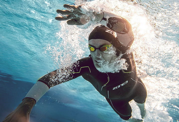 Schwimmen und Eintauchen
